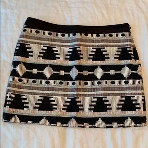 Tribal embroidered mini skirt